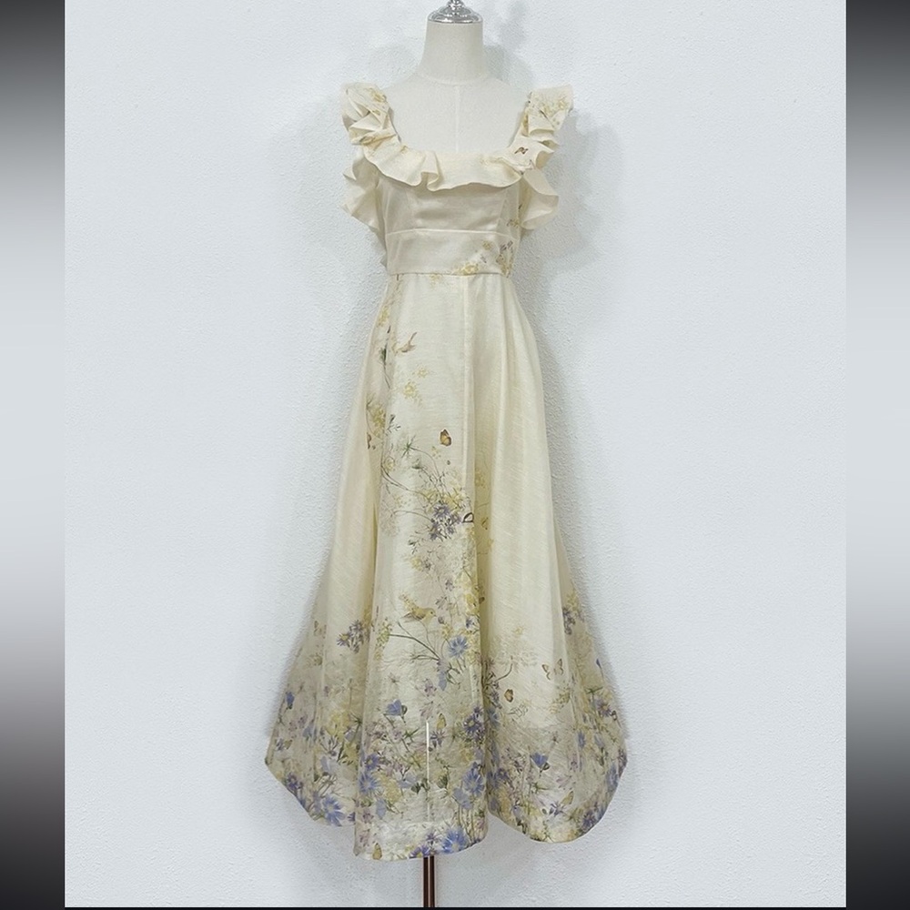 Zimmermann Harmony Ruffled Midi Dress